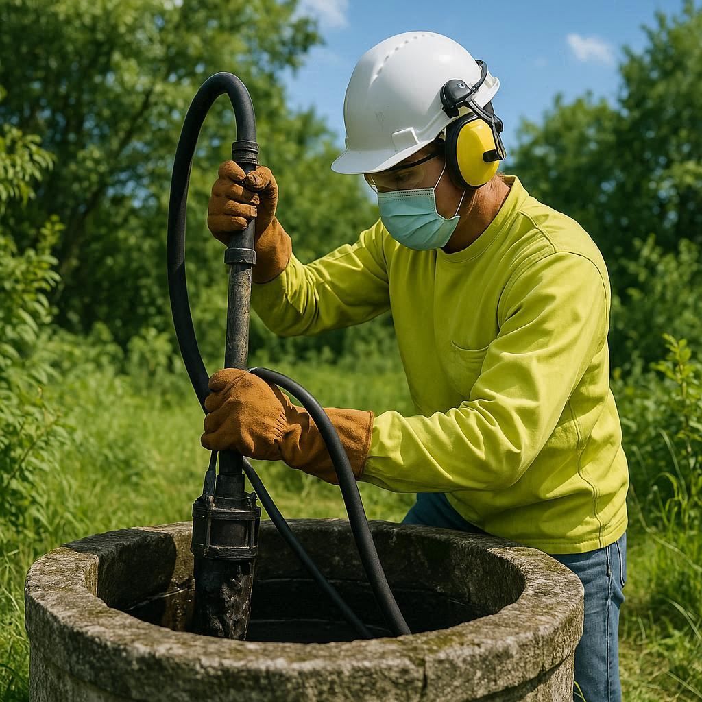 Чистка колодца илососом в Туапсе