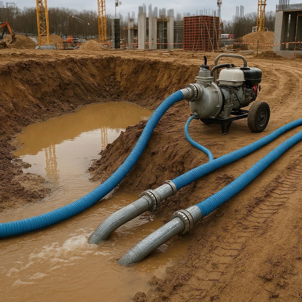 Водопонижение и осушение котлована в Туапсе