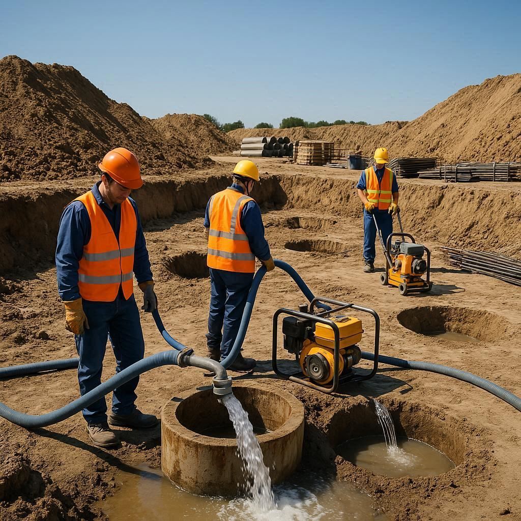 Глубинное водопонижение скважинами в Туапсе