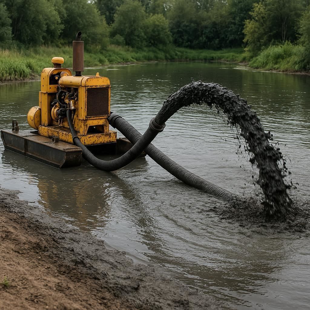 Очистка прудов и водоемов от ила в Туапсе